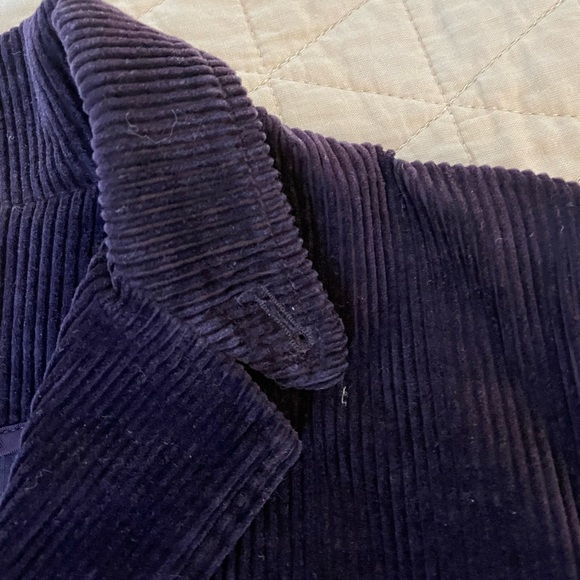 RUGBY RALPH LAUREN Suede Elbow Patch Soft Corduroy 3-button Blazer In Purple 2 - Picture 2 of 6